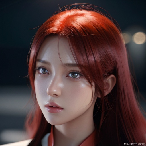 Prompt: bimbo , long red hair , cup D, human , ultrarealistic, perfect face, ultrafuturistic background Illustration by Makoto shinkai. heavenly beauty, 128k, 50mm, f/1. 4, high detail, sharp focus, perfect anatomy, highly detailed, detailed and high quality background, oil painting, digital painting, Trending on artstation, UHD, 128K, quality, Big Eyes, artgerm, highest quality stylized character concept masterpiece, award winning digital 3d, hyper-realistic, intricate, 128K, UHD, HDR, image of a gorgeous, beautiful, dirty, highly detailed face, hyper-realistic facial features, cinematic 3D volumetric, 3D anime girl, Full HD render + immense detail + dramatic lighting + well lit + fine | ultra - detailed realism, full body art, lighting, high - quality, engraved, ((photorealistic)), ((hyperrealistic))