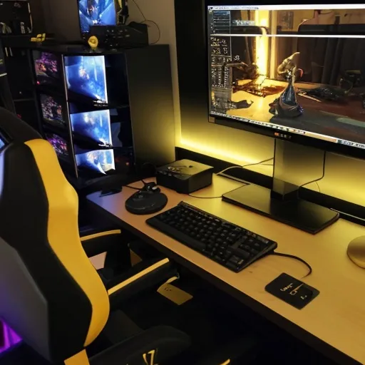 Prompt: set-up gaming gold