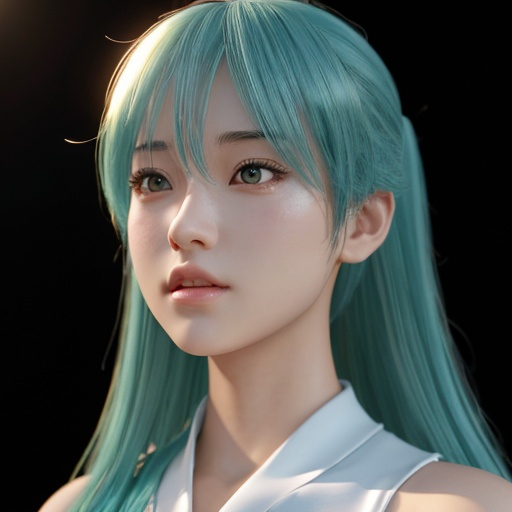 Prompt: woman , miku hatsune , sakura , real , human , ultrarealistic, perfect face, ultrafuturistic background Illustration by Makoto shinkai. heavenly beauty, 128k, 50mm, f/1. 4, high detail, sharp focus, perfect anatomy, highly detailed, detailed and high quality background, oil painting, digital painting, Trending on artstation, UHD, 128K, quality, Big Eyes, artgerm, highest quality stylized character concept masterpiece, award winning digital 3d, hyper-realistic, intricate, 128K, UHD, HDR, image of a gorgeous, beautiful, dirty, highly detailed face, hyper-realistic facial features, cinematic 3D volumetric, 3D anime girl, Full HD render + immense detail + dramatic lighting + well lit + fine | ultra - detailed realism, full body art, lighting, high - quality, engraved, ((photorealistic)), ((hyperrealistic))