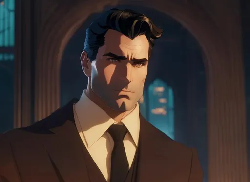 Prompt:  bruce wayne , face , portrait ,   interior of the wayne manor background , batman animated series  , ultra-réalistic 
 
Illustration by Makoto shinkai.

heavenly beauty, 128k, 50mm, f/1. 4, high detail, sharp focus, highly detailed, detailed and high quality background, oil painting, digital painting, Trending on artstation, UHD, 128K, quality, artgerm, highest quality stylized concept masterpiece, award winning digital 3d, hyper-realistic, intricate, 128K, UHD, HDR, image of a gorgeous, beautiful, dirty, highly detailed , hyper-realistic  features, cinematic 3D volumetric, Full HD render + immense detail + dramatic lighting + well lit + fine | ultra - detailed realism, lighting, high - quality, engraved, ((photorealistic)), ((hyperrealistic))