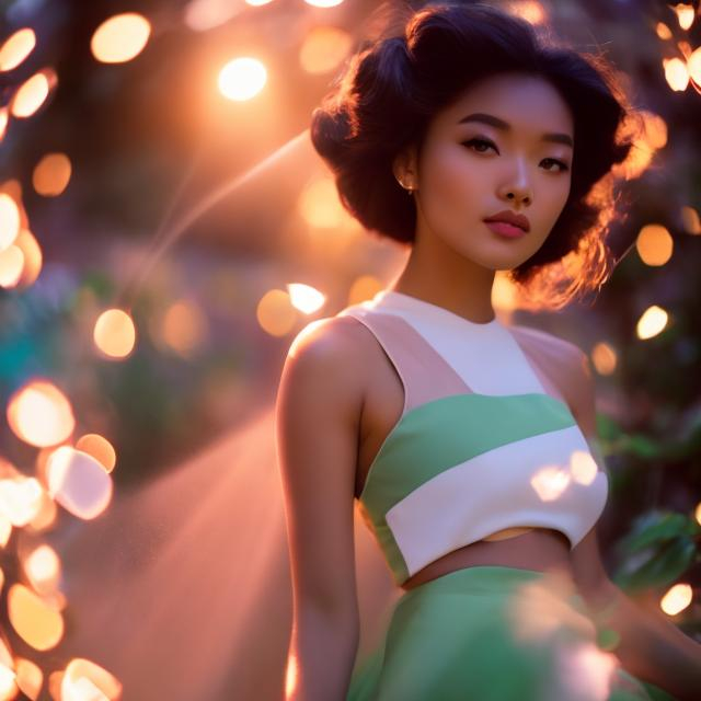 Prompt: a women clover (( totally spies )) Fashion photography, Pulitzer Prize-winning photography, Bokeh, Volumetric Lighting, Golden Hour, Soft natural lighting, and Film gain.portrait heavenly beauty, 128k, 50mm, f/1. 4, high detail, sharp focus, perfect anatomy, highly detailed, detailed and high quality background, oil painting, digital painting, Trending on artstation, UHD, 128K, quality, Big Eyes, artgerm, highest quality stylized character concept masterpiece, award winning digital 3d, hyper-realistic, intricate, 128K, UHD, HDR, image of a gorgeous, beautiful, dirty, highly detailed face, hyper-realistic facial features, cinematic 3D volumetric, illustration by Marc Simonetti, Carne Griffiths, Conrad Roset, 3D anime girl, Full HD render + immense detail + dramatic lighting + well lit + fine | ultra - detailed realism, full body art, lighting, high - quality, engraved, ((photorealistic)), ((hyperrealistic)), ((perfect eyes)), ((perfect skin)), ((perfect hair))