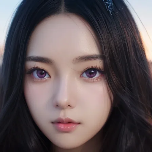 Prompt: Closeup face portrait of a Nezuko Kamado, smooth soft skin, big dreamy eyes, black eye liner, big lashes, beautiful intricate colored hair, symmetrical, anime wide eyes, soft lighting, detailed face, by makoto shinkai, stanley artgerm lau, wlop, rossdraws, concept art, digital painting, looking into camera
anime portrait of a Nezuko Kamado, anime eyes, beautiful intricate dreamy hair, shimmer in the air, symmetrical, in re:Zero style, concept art, digital painting, looking into camera, square image
