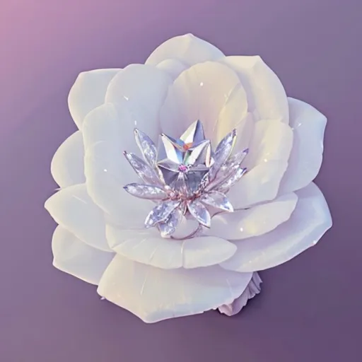 Prompt: crystal rose ((flower))