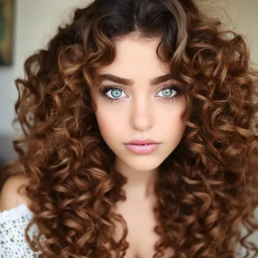 Prompt: Capture a precise, professional-grade in the highest possible quality photography of an curly brown haired young woman. she has a chest size C she wears light clothes
 
((She has long curly brown hair with a red strand.)). ((She has large eyes)). ((She's a little muscular with a tanned skin.)) ((She have large eyelashes, black rock make-up)). ((She's wearing a leather necklace, a white shirt and a red checkered jacket, a shorts grey jean.))((She have a rebellious look.))

The background is a dark nightclub, in which she dances

heavenly beauty, 128k, 50mm, f/1. 4, high detail, sharp focus, perfect anatomy, highly detailed, detailed and high quality background, oil painting, digital painting, Trending on artstation, UHD, 128K, quality, Big Eyes, artgerm, highest quality stylized character concept masterpiece, award winning digital 3d, hyper-realistic, intricate, 128K, UHD, HDR, image of a gorgeous, beautiful, dirty, highly detailed face, hyper-realistic facial features, cinematic 3D volumetric, illustration by Marc Simonetti, Carne Griffiths, Conrad Roset, 3D anime girl, Full HD render + immense detail + dramatic lighting + well lit + fine | ultra - detailed realism, full body art, lighting, high - quality, engraved, ((photorealistic)), ((hyperrealistic)),  ((perfect eyes)), ((perfect skin)), ((perfect hair))