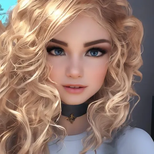 Prompt: Capture a precise, professional-grade in the highest possible quality photography of an curly brown haired young woman.

((She has long blond hair )). ((She has large, blue eyes)). She's a little muscular with a tanned skin. ((She have large eyelashes, rock make-up)). She's wearing a rock outfit

heavenly beauty, 128k, 50mm, f/1. 4, high detail, sharp focus, perfect anatomy, highly detailed, detailed and high quality background, oil painting, digital painting, Trending on artstation, UHD, 128K, quality, Big Eyes, artgerm, highest quality stylized character concept masterpiece, award winning digital 3d, hyper-realistic, intricate, 128K, UHD, HDR, image of a gorgeous, beautiful, dirty, highly detailed face, hyper-realistic facial features, cinematic 3D volumetric, illustration by Marc Simonetti, Carne Griffiths, Conrad Roset, 3D anime girl, Full HD render + immense detail + dramatic lighting + well lit + fine | ultra - detailed realism, full body art, lighting, high - quality, engraved, ((photorealistic)), ((hyperrealistic)),  ((perfect eyes)), ((perfect skin)), ((perfect hair))