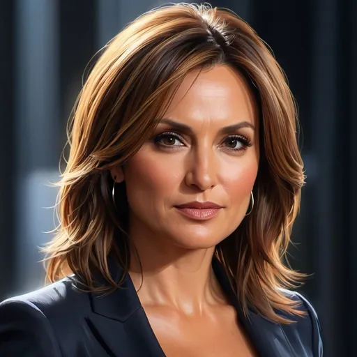 Prompt: created an artistic illustration of Mariska Hargitay, with her distinctive beauty and on-screen charisma, plays the character Olivia Benson in the television series ‘Law & Order: Special Victims Unit’. Describe Hargitay's physical appearance in detail, including his distinctive features, hairstyle, style of dress in the television series ‘Law & Order: Special Victims Unit’. Describe in detail how Scanavino brings this complex and dedicated character to life, highlighting his interactions with other characters, his approach to solving crimes, and how he deals with the emotional challenges of working within the Unit. special victims.wore, face, UHD , 300K , 50mm, f/1.4, sharp focus, reflections, high-quality background , UHD, sharp focus, reflections, high-quality background illustration by Marc Simonetti Carne Griffiths, Conrad Roset, 3D anime , Full HD render + immense detail + dramatic lighting + well lit + fine | ultra - detailed realism, full body art, lighting, high - quality, engraved, ((photorealistic)), ((hyperrealistic)), ((perfect eyes)), ((perfect skin)), ((perfect hair)), ((perfect shadow)), ((perfect light)) 800k UHD 100mm. 4D. 300k, 50mm, f/1.4, sharp focus, reflections, high-quality background , UHD, sharp focus, reflections, high-quality background illustration by Marc Simonetti Carne Griffiths, Conrad Roset, 3D anime, Full HD render + immense detail + dramatic lighting + well lit + fine | ultra - detailed realism, full body art, lighting, high - quality, engraved, ((photorealistic)), ((hyperrealistic)), ((perfect eyes)), ((perfect skin)), ((perfect hair)), ((perfect shadow)), ((perfect light))
