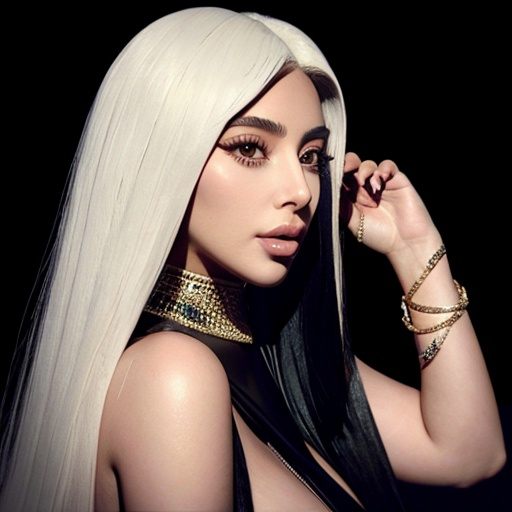 Prompt: Kim Kardashian was lady gaga