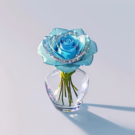 Prompt: crystal rose ((flower))