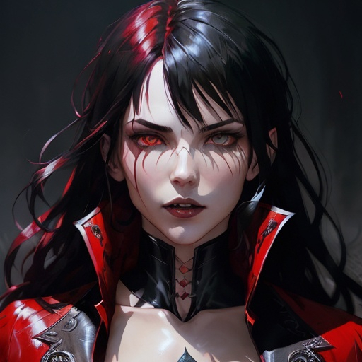 Prompt: vampire man illustration by Marc Simonetti Carne Griffiths, Conrad Roset, 3D anime girl, Full HD render + immense detail + dramatic lighting + well lit + fine | ultra - detailed realism, full body art, lighting, high - quality, engraved, ((photorealistic)), ((hyperrealistic)), ((perfect eyes)), ((perfect skin)), ((perfect hair)), ((perfect shadow)), ((perfect light))