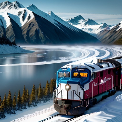 Prompt: alaska train