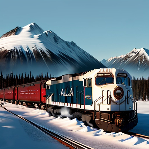 Prompt: alaska train