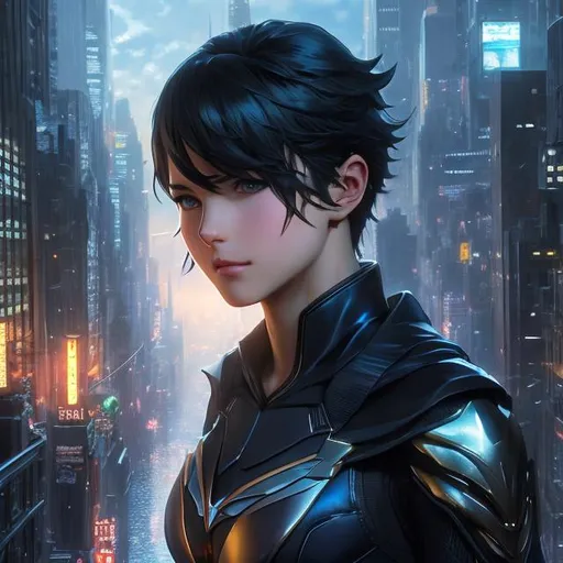 Prompt: Robin ((batman))  , street of gotham  , real , human , ultrarealistic, perfect face, ultrafuturistic background

Illustration by Makoto shinkai.

heavenly beauty, 128k, 50mm, f/1. 4, high detail, sharp focus, perfect anatomy, highly detailed, detailed and high quality background, oil painting, digital painting, Trending on artstation, UHD, 128K, quality, Big Eyes, artgerm, highest quality stylized character concept masterpiece, award winning digital 3d, hyper-realistic, intricate, 128K, UHD, HDR, image of a gorgeous, beautiful, dirty, highly detailed face, hyper-realistic facial features, cinematic 3D volumetric,  3D anime girl, Full HD render + immense detail + dramatic lighting + well lit + fine | ultra - detailed realism, full body art, lighting, high - quality, engraved, ((photorealistic)), ((hyperrealistic))