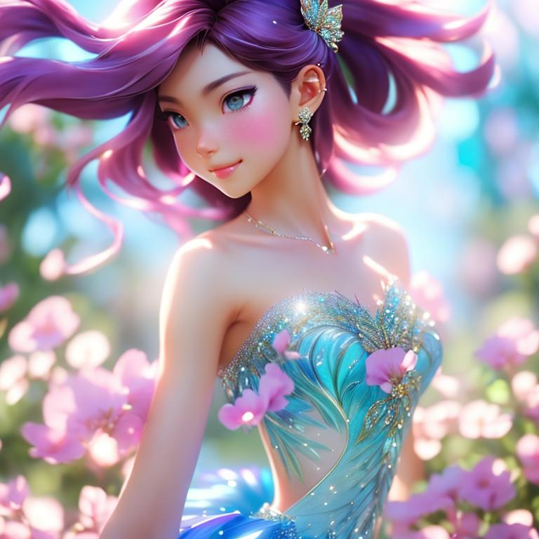 Prompt: bloom , winx club , ultra realism , UHD , perfect anatomy , perfect face , perfect skin

Illustration by Makoto shinkai.

heavenly beauty, 128k, 50mm, f/1. 4, high detail, sharp focus, perfect anatomy, highly detailed, detailed and high quality background, oil painting, digital painting, Trending on artstation, UHD, 128K, quality, Big Eyes, artgerm, highest quality stylized character concept masterpiece, award winning digital 3d, hyper-realistic, intricate, 128K, UHD, HDR, image of a gorgeous, beautiful, dirty, highly detailed face, hyper-realistic facial features, cinematic 3D volumetric,  3D anime girl, Full HD render + immense detail + dramatic lighting + well lit + fine | ultra - detailed realism, full body art, lighting, high - quality, engraved, ((photorealistic)), ((hyperrealistic))