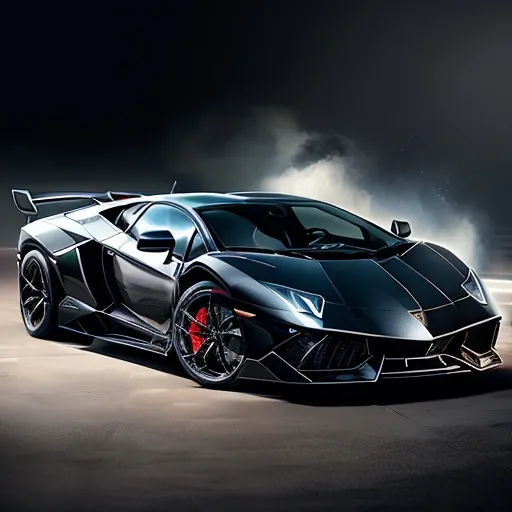 Prompt: a  billionaire man ((bruce wayne)) a very powerful and very stylish Lamborghini 254k UHD
