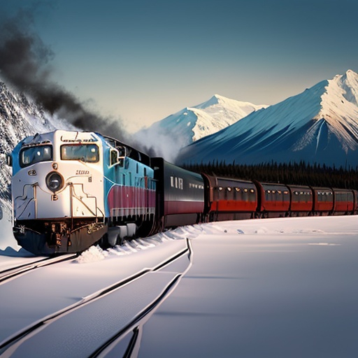 Prompt: alaska train