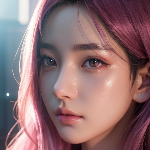 Prompt:  Nezuko Kamado, smooth soft skin, big dreamy eyes, black eye liner, pink long big lashes, fake eyelashes, beautiful intricate colored pink hair, symmetrical, anime wide eyes, soft lighting, detailed face, by makoto shinkai, stanley artgerm lau, wlop, rossdraws, , looking into camera 
Heavenly beauty, 256k, 100cm, f/1. 10, high detail, sharp focus, perfect anatomy, highly detailed, detailed and high quality background, oil painting, digital painting, Trending on artstation, UHD, 128K, quality, Big Eyes, artgerm, highest quality stylized character concept masterpiece, award winning digital 3d, hyper-realistic, intricate, 256K, UHD, HDR, image of a gorgeous, beautiful, dirty, highly detailed face, hyper-realistic facial features, cinematic 4D volumetric,ultrarealistic, perfect face, ultrafuturistic background heavenly beauty, 256k, 100cm, f/1. 10, high detail, sharp focus, perfect anatomy, highly detailed, detailed and high quality background, digital painting, Trending on artstation, UHD, 128K, quality, Big Eyes, artgerm, highest quality stylized character concept masterpiece, award winning digital 4d, hyper-realistic, intricate, 256K, UHD, HDR, image of a gorgeous, beautiful, dirty, highly detailed face, hyper-realistic facial features, cinematic 4D volumetric, 4D anime girl, Full HD render + immense detail + dramatic lighting + well lit + fine | ultra - detailed realism, full body art, lighting, high - quality, engraved, ((photorealistic)), ((hyperrealistic))