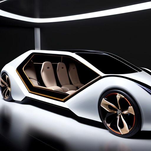 Prompt: luxurious futurist car