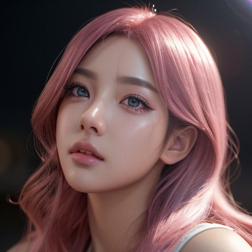 Prompt: a siren , woman, smooth soft skin, big dreamy eyes, black eye liner, pink long big lashes, fake eyelashes, beautiful intricate colored pink raspberry hair, symmetrical, anime wide eyes, soft lighting, detailed face, by makoto shinkai, stanley artgerm lau, wlop, rossdraws, , looking into camera 
Heavenly beauty, 256k, 100cm, f/1. 10, high detail, sharp focus, perfect anatomy, highly detailed, detailed and high quality background, oil painting, digital painting, Trending on artstation, UHD, 128K, quality, Big Eyes, artgerm, highest quality stylized character concept masterpiece, award winning digital 3d, hyper-realistic, intricate, 256K, UHD, HDR, image of a gorgeous, beautiful, dirty, highly detailed face, hyper-realistic facial features, cinematic 4D volumetric,ultrarealistic, perfect face, ultrafuturistic background heavenly beauty, 256k, 100cm, f/1. 10, high detail, sharp focus, perfect anatomy, highly detailed, detailed and high quality background, digital painting, Trending on artstation, UHD, 128K, quality, Big Eyes, artgerm, highest quality stylized character concept masterpiece, award winning digital 4d, hyper-realistic, intricate, 256K, UHD, HDR, image of a gorgeous, beautiful, dirty, highly detailed face, hyper-realistic facial features, cinematic 4D volumetric, 4D anime girl, Full HD render + immense detail + dramatic lighting + well lit + fine | ultra - detailed realism, full body art, lighting, high - quality, engraved, ((photorealistic)), ((hyperrealistic))