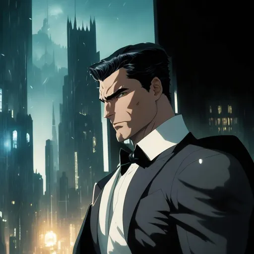 Prompt:  bruce wayne , face , portrait ,   interior of the wayne manor background , batman animated series  , ultra-réalistic 
 
Illustration by Makoto shinkai.

heavenly beauty, 128k, 50mm, f/1. 4, high detail, sharp focus, highly detailed, detailed and high quality background, oil painting, digital painting, Trending on artstation, UHD, 128K, quality, artgerm, highest quality stylized concept masterpiece, award winning digital 3d, hyper-realistic, intricate, 128K, UHD, HDR, image of a gorgeous, beautiful, dirty, highly detailed , hyper-realistic  features, cinematic 3D volumetric, Full HD render + immense detail + dramatic lighting + well lit + fine | ultra - detailed realism, lighting, high - quality, engraved, ((photorealistic)), ((hyperrealistic))