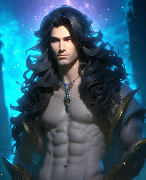 Prompt: create a man heavenly beauty, 128k, 50mm, f/1. 4, high detail, sharp focus, perfect anatomy, highly detailed, detailed and high quality background, Trending on artstation, UHD, 128K, quality, Big Eyes, artgerm, highest quality stylized character concept masterpiece, award winning digital 3d, hyper-realistic, intricate, 128K, UHD, HDR, image of a gorgeous, beautiful, dirty, highly detailed face, hyper-realistic facial features, cinematic 3D volumetric, illustration by Marc Simonetti, Carne Griffiths, Conrad Roset, 3D , Full HD render + immense detail + dramatic lighting + well lit + fine | ultra - detailed realism, full body art, lighting, high - quality, engraved, ((photorealistic)), ((hyperrealistic)), ((perfect eyes)), ((perfect skin)), ((perfect hair))