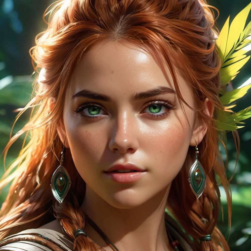 Prompt: aloy ((horizon forbidden west)) real human green eyes illustration by Marc Simonetti Carne Griffiths, Conrad Roset, 3D anime girl, Full HD render + immense detail + dramatic lighting + well lit + fine | ultra - detailed realism, full body art, lighting, high - quality, engraved, ((photorealistic)), ((hyperrealistic)), ((perfect eyes)), ((perfect skin)), ((perfect hair)), ((perfect shadow)), ((perfect light)) 800k UHD 100mm. 4D. 300k, 50mm, f/1.4, sharp focus, reflections, high-quality background , UHD, sharp focus, reflections, high-quality background illustration by Marc Simonetti Carne Griffiths, Conrad Roset, 3D anime girl, Full HD render + immense detail + dramatic lighting + well lit + fine | ultra - detailed realism, full body art, lighting, high - quality, engraved, ((photorealistic)), ((hyperrealistic)), ((perfect eyes)), ((perfect skin)), ((perfect hair)), ((perfect shadow)), ((perfect light))