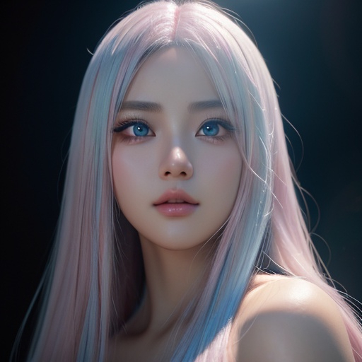 Prompt: a siren , woman, smooth soft skin, big dreamy eyes, black eye liner, pink long big lashes, fake eyelashes, beautiful intricate colored white hair, symmetrical, anime wide eyes, soft lighting, detailed face, by makoto shinkai, stanley artgerm lau, wlop, rossdraws, , looking into camera 
Heavenly beauty, 256k, 100cm, f/1. 10, high detail, sharp focus, perfect anatomy, highly detailed, detailed and high quality background, oil painting, digital painting, Trending on artstation, UHD, 128K, quality, Big Eyes, artgerm, highest quality stylized character concept masterpiece, award winning digital 3d, hyper-realistic, intricate, 256K, UHD, HDR, image of a gorgeous, beautiful, dirty, highly detailed face, hyper-realistic facial features, cinematic 4D volumetric,ultrarealistic, perfect face, ultrafuturistic background heavenly beauty, 256k, 100cm, f/1. 10, high detail, sharp focus, perfect anatomy, highly detailed, detailed and high quality background, digital painting, Trending on artstation, UHD, 128K, quality, Big Eyes, artgerm, highest quality stylized character concept masterpiece, award winning digital 4d, hyper-realistic, intricate, 256K, UHD, HDR, image of a gorgeous, beautiful, dirty, highly detailed face, hyper-realistic facial features, cinematic 4D volumetric, 4D anime girl, Full HD render + immense detail + dramatic lighting + well lit + fine | ultra - detailed realism, full body art, lighting, high - quality, engraved, ((photorealistic)), ((hyperrealistic))