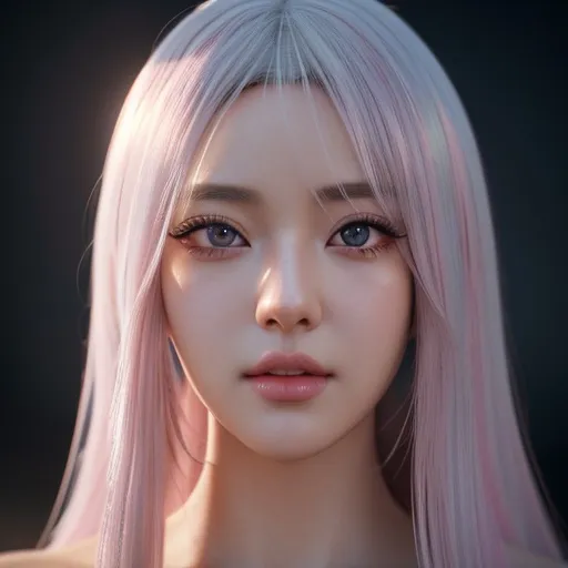 Prompt: a siren , woman, smooth soft skin, big dreamy eyes, black eye liner, pink long big lashes, fake eyelashes, beautiful intricate colored white hair, symmetrical, anime wide eyes, soft lighting, detailed face, by makoto shinkai, stanley artgerm lau, wlop, rossdraws, , looking into camera 
Heavenly beauty, 256k, 100cm, f/1. 10, high detail, sharp focus, perfect anatomy, highly detailed, detailed and high quality background, oil painting, digital painting, Trending on artstation, UHD, 128K, quality, Big Eyes, artgerm, highest quality stylized character concept masterpiece, award winning digital 3d, hyper-realistic, intricate, 256K, UHD, HDR, image of a gorgeous, beautiful, dirty, highly detailed face, hyper-realistic facial features, cinematic 4D volumetric,ultrarealistic, perfect face, ultrafuturistic background heavenly beauty, 256k, 100cm, f/1. 10, high detail, sharp focus, perfect anatomy, highly detailed, detailed and high quality background, digital painting, Trending on artstation, UHD, 128K, quality, Big Eyes, artgerm, highest quality stylized character concept masterpiece, award winning digital 4d, hyper-realistic, intricate, 256K, UHD, HDR, image of a gorgeous, beautiful, dirty, highly detailed face, hyper-realistic facial features, cinematic 4D volumetric, 4D anime girl, Full HD render + immense detail + dramatic lighting + well lit + fine | ultra - detailed realism, full body art, lighting, high - quality, engraved, ((photorealistic)), ((hyperrealistic))