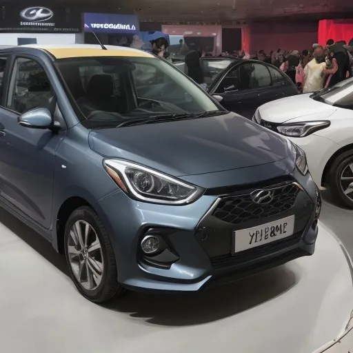 Prompt: a hyundai new i10 2023 car futurist ultra-design nacred color 