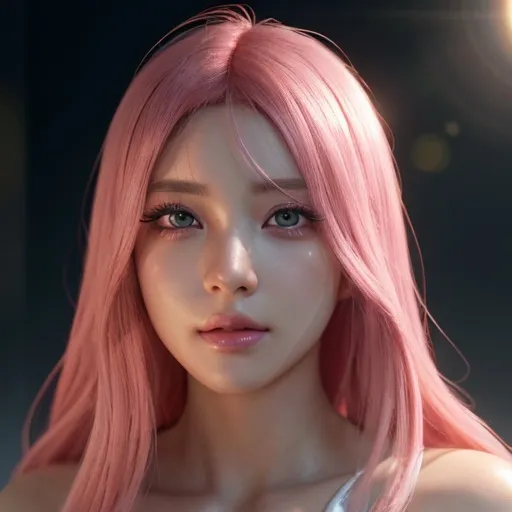 Prompt: a siren , woman, smooth soft skin, big dreamy eyes, black eye liner, pink long big lashes, fake eyelashes, beautiful intricate colored pink raspberry hair, symmetrical, anime wide eyes, soft lighting, detailed face, by makoto shinkai, stanley artgerm lau, wlop, rossdraws, , looking into camera 
Heavenly beauty, 256k, 100cm, f/1. 10, high detail, sharp focus, perfect anatomy, highly detailed, detailed and high quality background, oil painting, digital painting, Trending on artstation, UHD, 128K, quality, Big Eyes, artgerm, highest quality stylized character concept masterpiece, award winning digital 3d, hyper-realistic, intricate, 256K, UHD, HDR, image of a gorgeous, beautiful, dirty, highly detailed face, hyper-realistic facial features, cinematic 4D volumetric,ultrarealistic, perfect face, ultrafuturistic background heavenly beauty, 256k, 100cm, f/1. 10, high detail, sharp focus, perfect anatomy, highly detailed, detailed and high quality background, digital painting, Trending on artstation, UHD, 128K, quality, Big Eyes, artgerm, highest quality stylized character concept masterpiece, award winning digital 4d, hyper-realistic, intricate, 256K, UHD, HDR, image of a gorgeous, beautiful, dirty, highly detailed face, hyper-realistic facial features, cinematic 4D volumetric, 4D anime girl, Full HD render + immense detail + dramatic lighting + well lit + fine | ultra - detailed realism, full body art, lighting, high - quality, engraved, ((photorealistic)), ((hyperrealistic))
