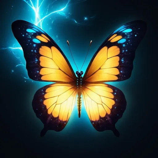 Prompt: a glowy magic Butterfly