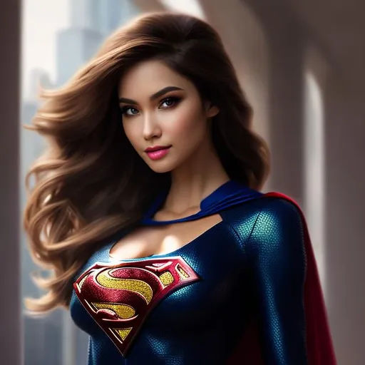 Prompt: Capture a precise, professional-grade in the highest possible quality photography woman superhero superherowear 
C cup

heavenly beauty, 128k, 50mm, f/1. 4, high detail, sharp focus, perfect anatomy, highly detailed, detailed and high quality background, oil painting, digital painting, Trending on artstation, UHD, 128K, quality, Big Eyes, artgerm, highest quality stylized character concept masterpiece, award winning digital 3d, hyper-realistic, intricate, 128K, UHD, HDR, image of a gorgeous, beautiful, dirty, highly detailed face, hyper-realistic facial features, cinematic 3D volumetric, illustration by Marc Simonetti, Carne Griffiths, Conrad Roset, 3D anime girl, Full HD render + immense detail + dramatic lighting + well lit + fine | ultra - detailed realism, full body art, lighting, high - quality, engraved, ((photorealistic)), ((hyperrealistic)),  ((perfect eyes)), ((perfect skin)), ((perfect hair))