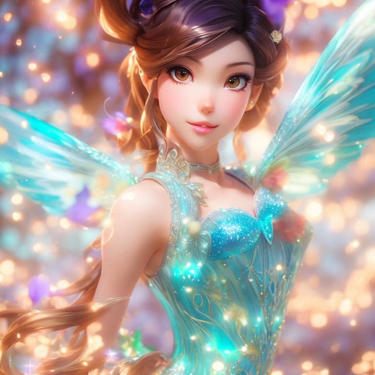 Prompt: bloom , winx club , ultra realism , UHD , perfect anatomy , perfect face , perfect skin

Illustration by Makoto shinkai.

heavenly beauty, 128k, 50mm, f/1. 4, high detail, sharp focus, perfect anatomy, highly detailed, detailed and high quality background, oil painting, digital painting, Trending on artstation, UHD, 128K, quality, Big Eyes, artgerm, highest quality stylized character concept masterpiece, award winning digital 3d, hyper-realistic, intricate, 128K, UHD, HDR, image of a gorgeous, beautiful, dirty, highly detailed face, hyper-realistic facial features, cinematic 3D volumetric,  3D anime girl, Full HD render + immense detail + dramatic lighting + well lit + fine | ultra - detailed realism, full body art, lighting, high - quality, engraved, ((photorealistic)), ((hyperrealistic))