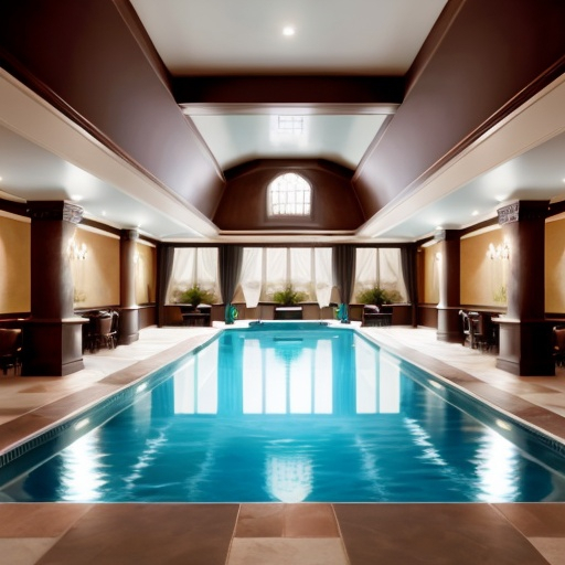 Prompt: a luxury pool room 