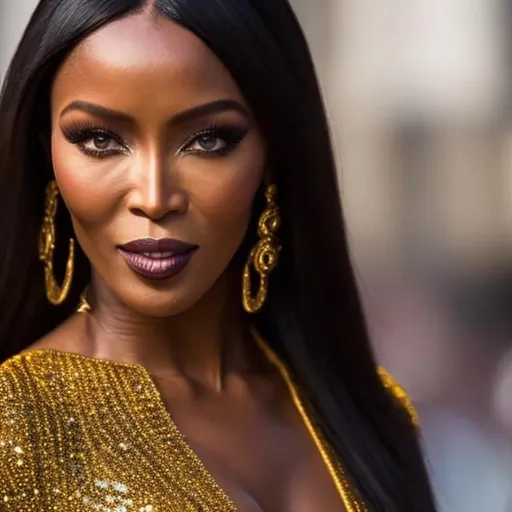 Prompt: Very realistic and highest quality 4K  reflex highest quality of Naomi Campbell as a Sicilian very detailed dolce & gabbana woman 