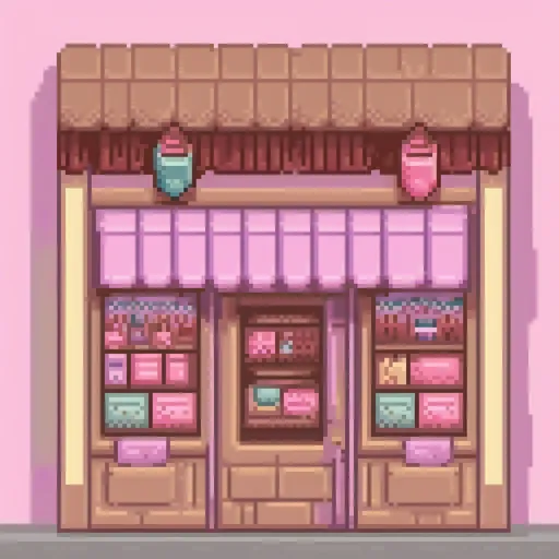 Prompt: (feminine storefront titled HOWL), colorful pastel hues, soft pinks and purples, charming window displays, inviting atmosphere, elegantly arranged merchandise, emphasis on warmth and approachability, cozy ambiance, chic design elements, high-quality textures, beautiful lighting, ultra-detailed realism, inviting entryway, aesthetically pleasing layout, surrounded by lovely surroundings.