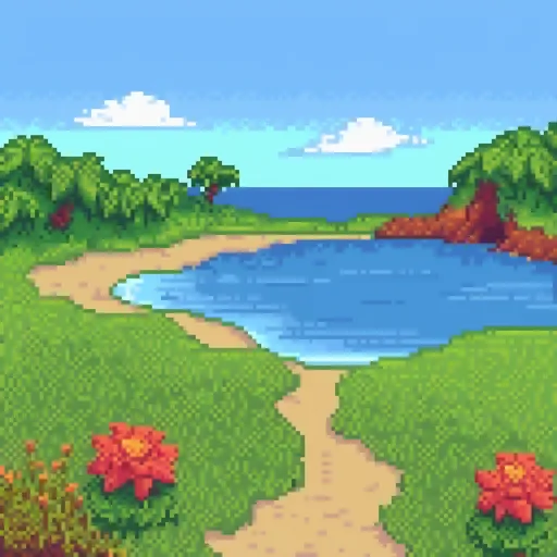 Prompt: vibrant open field, (lush green grass), (colorful pretty flowers), serene beach, (sparkling ocean), bright blue sky, (dynamic sunlight casting warm tones), gentle waves, picturesque landscape, nature's beauty, peaceful ambiance, (ultra-detailed), (4K), inviting and refreshing atmosphere.