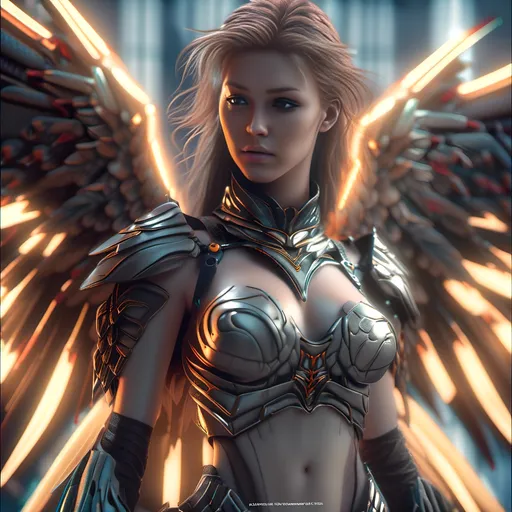 Prompt: + insanely well equiped angel destroyer + cinematic by Artgerm + Luis Royo + hyper detailed, photorealistic Octane render, weta digital, ray trace, Unreal Engine, Zbrush, artstation, CGsociety, trending on artist + beautifully lit, glow, cinematic, soft light, HDR, epic scene, concept art, volumetric, intricate, high detail, realistic, glossy, cgi, photo-bash, 8k post-production, masterpiece, luxury <mymodel>