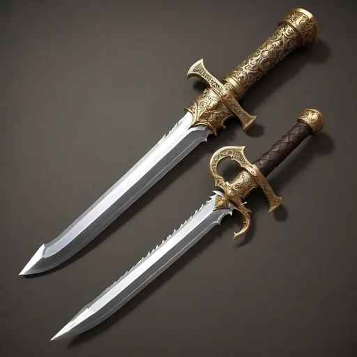 Prompt: rerenaissance style weapons