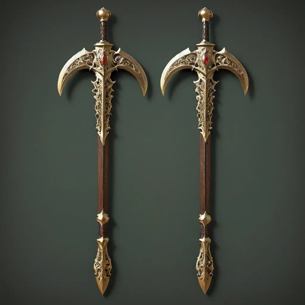 Prompt: rerenaissance style weapons