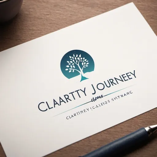 Prompt: a logo for a life coaching company called clarity journey