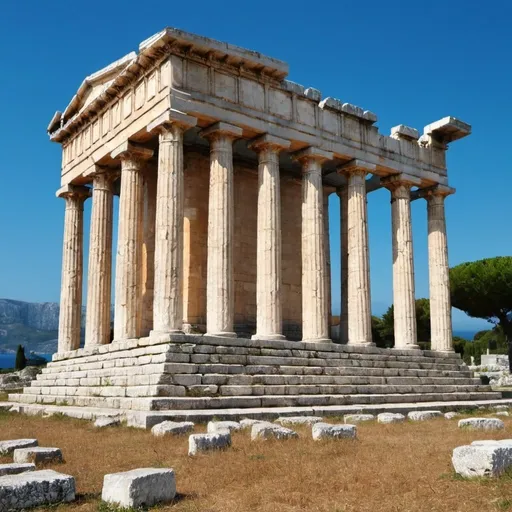 Prompt: ionian apollo temple