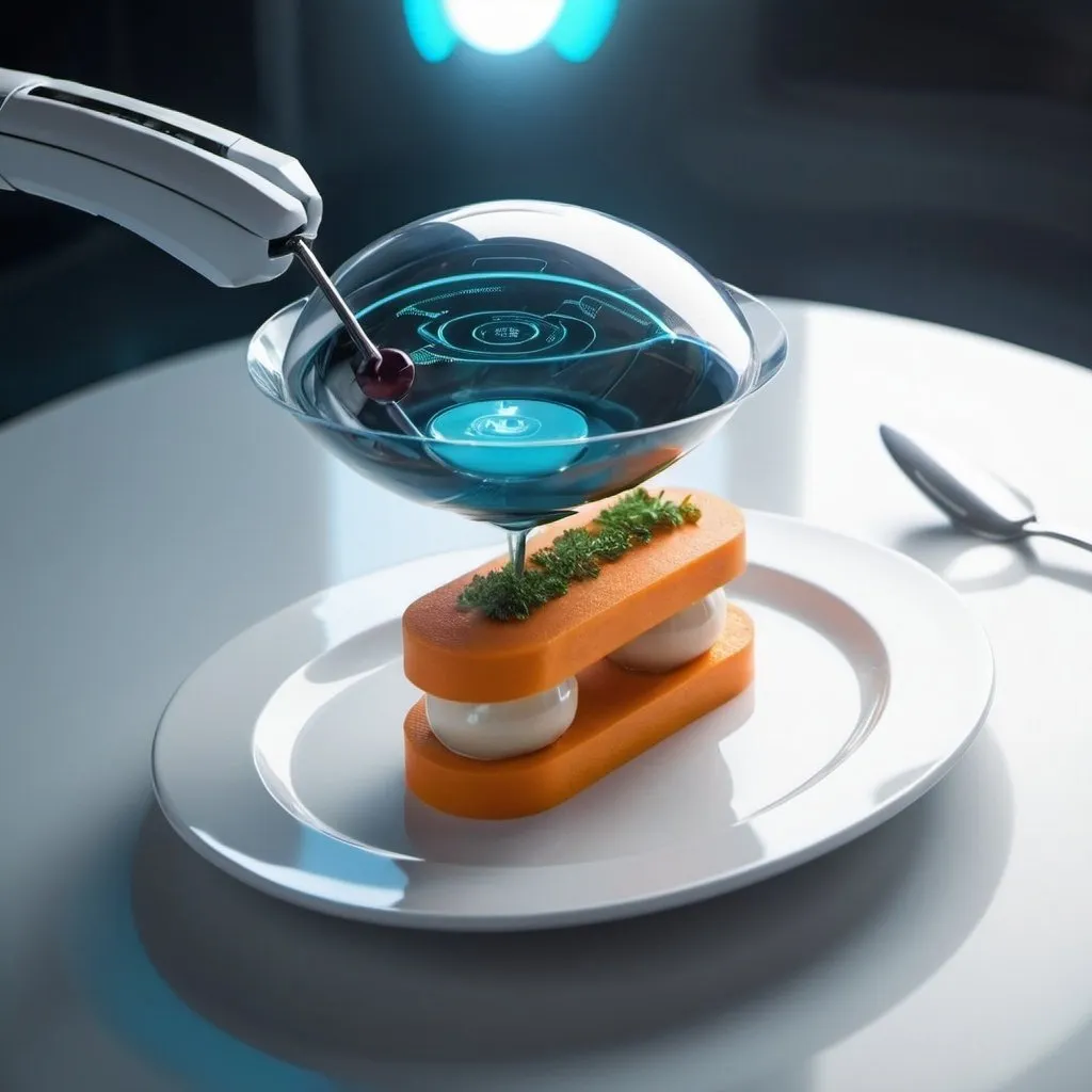 Prompt: futuristic food