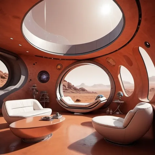 Prompt: Mars futuristic home