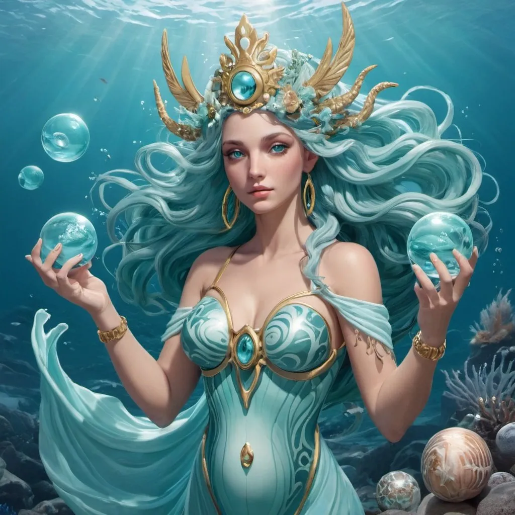 Prompt: sea goddess Eos