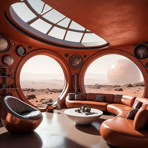 Prompt: Mars futuristic home