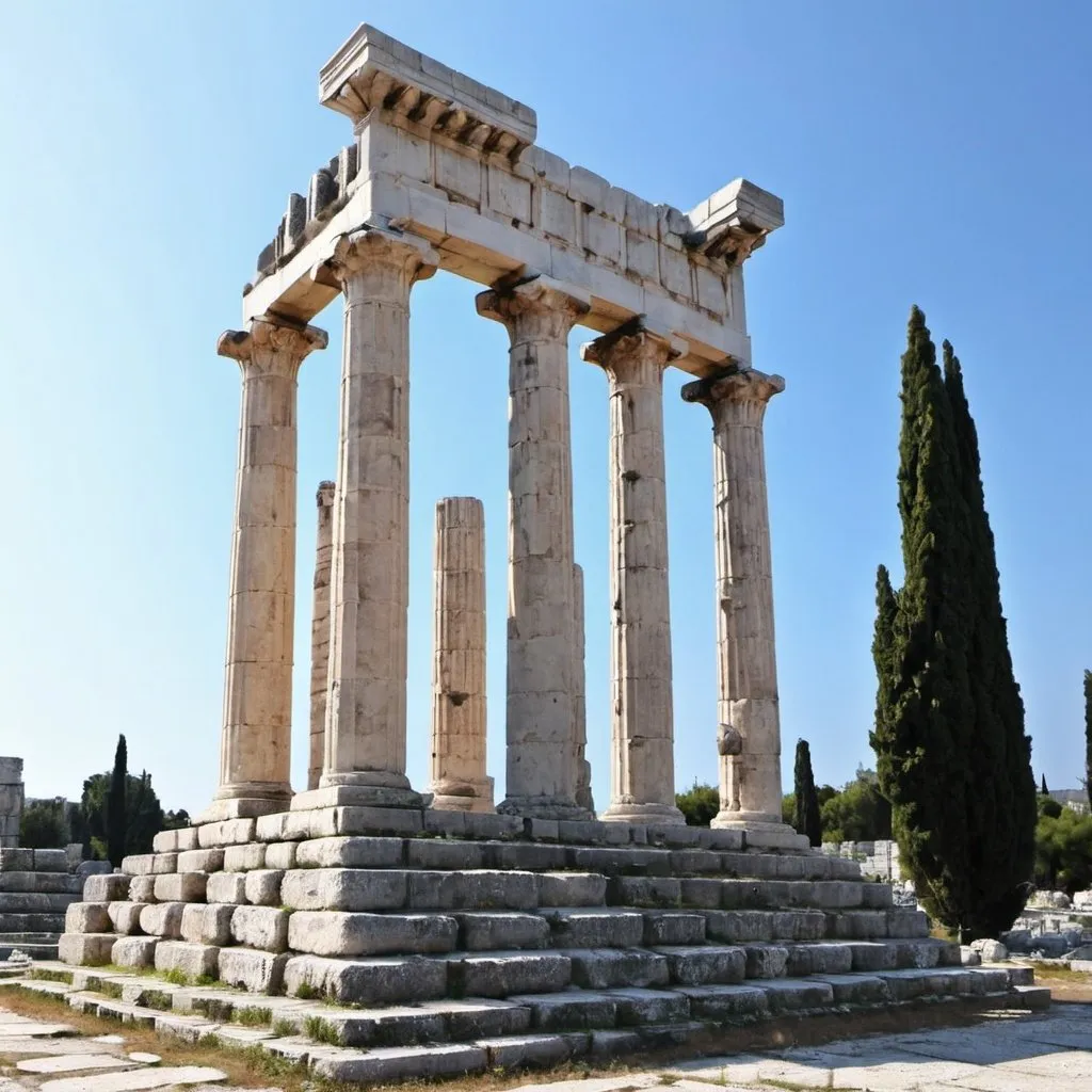 Prompt: ionian apollo temple didyma