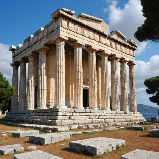 Prompt: ionian apollo temple