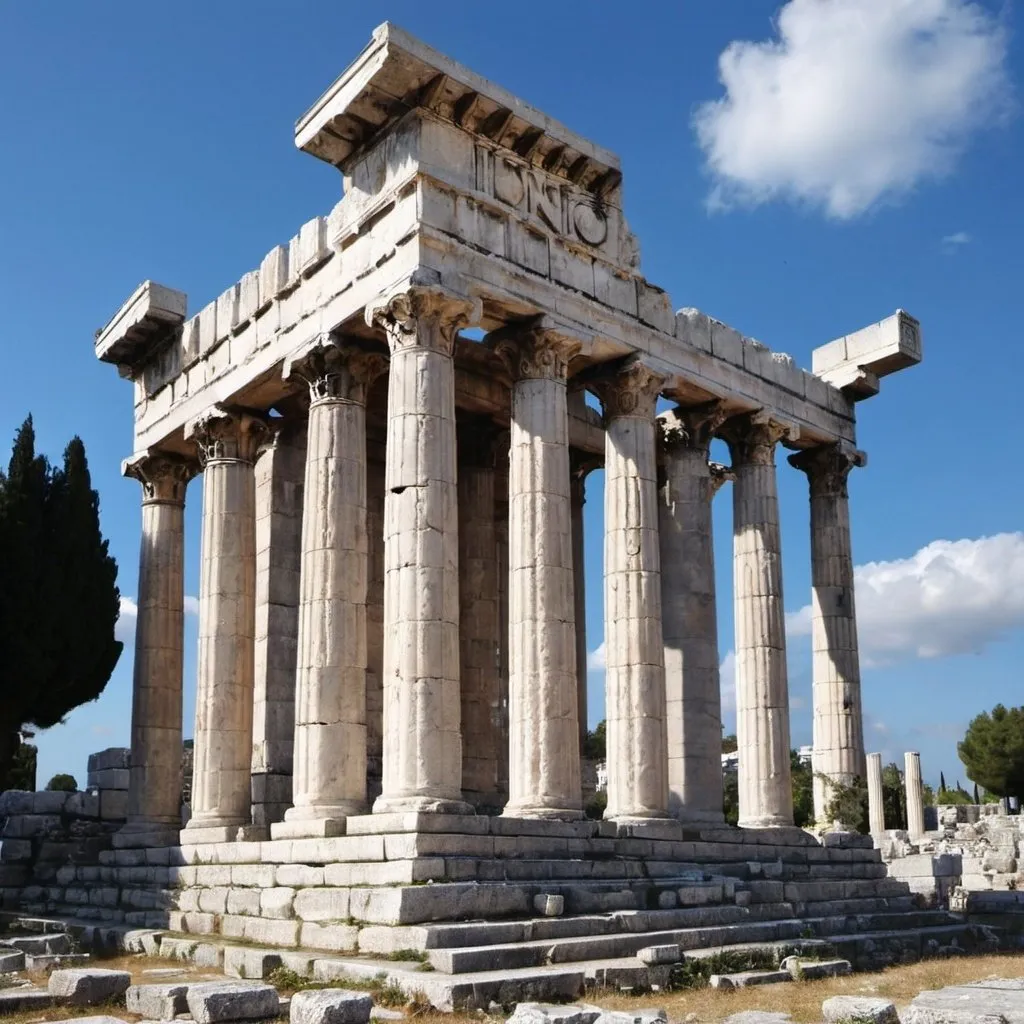 Prompt: ionian apollo temple didyma