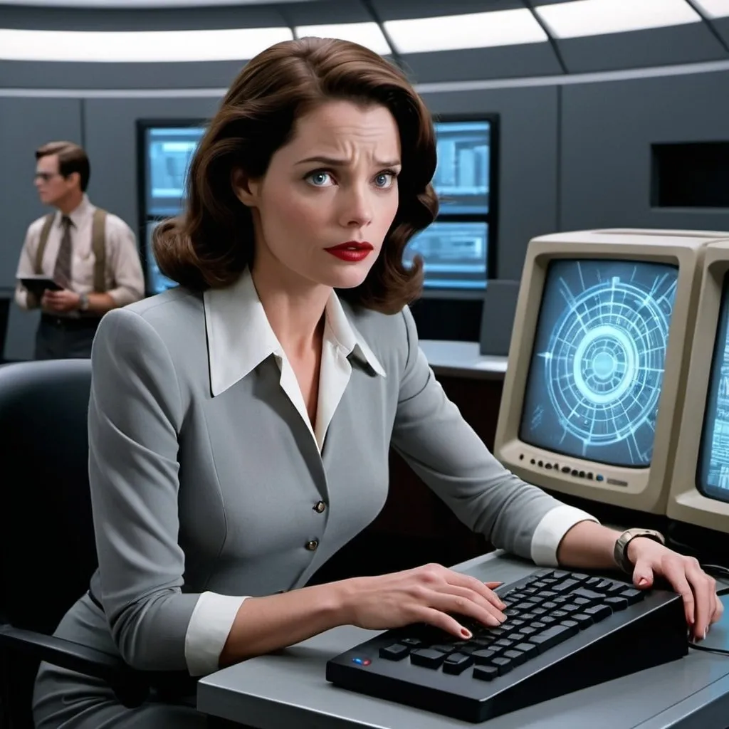 Prompt:  reporter Lois Lane futuristic computer