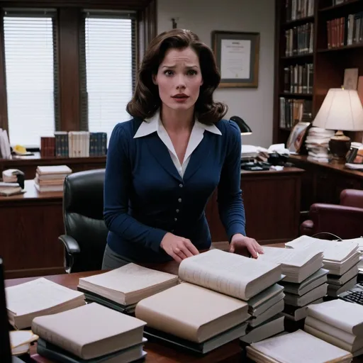 Prompt: Lois Lane office books Computer